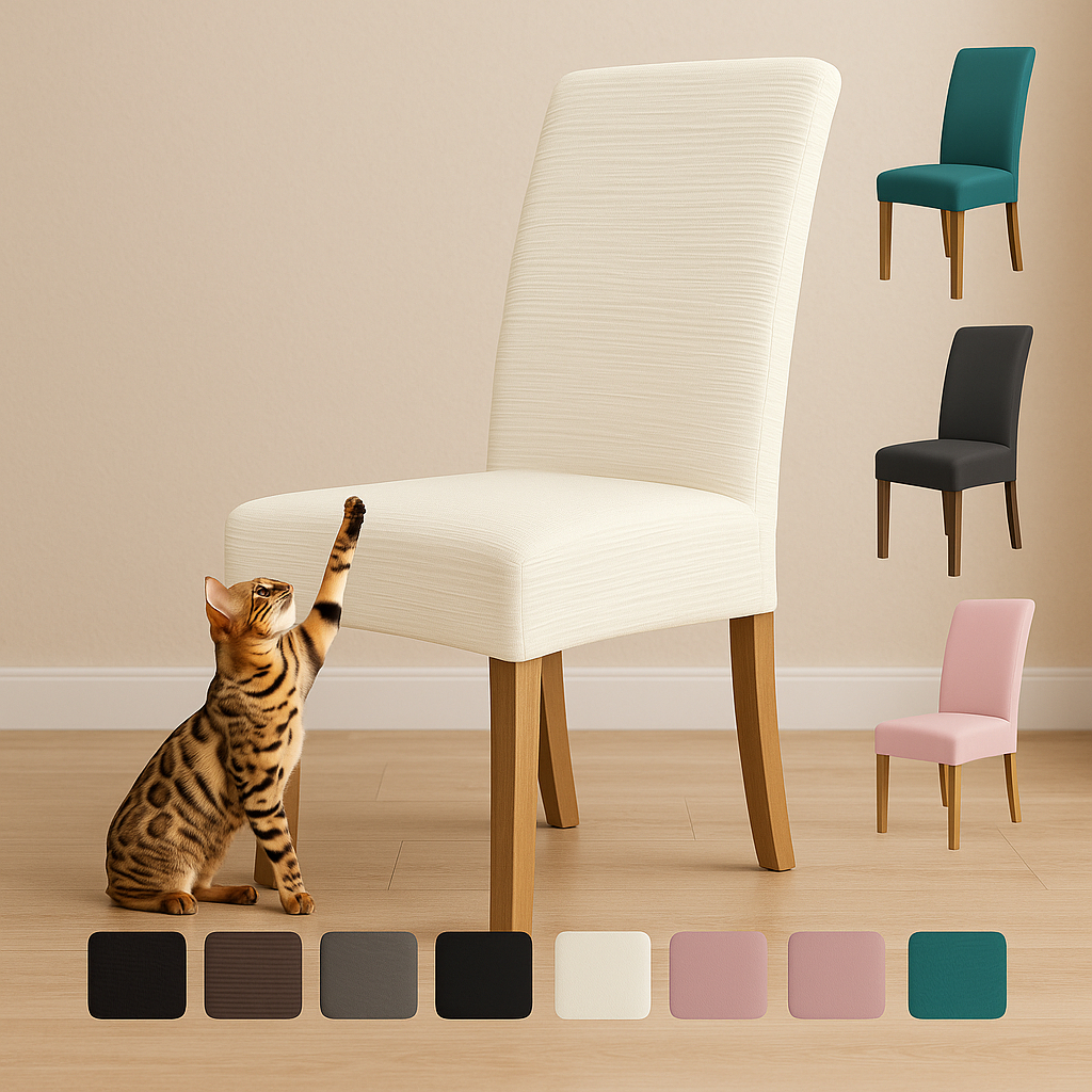 Capa De Cadeira Kit 4 e 6 Lugares Spandex Com Elástico