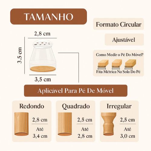 Protetor de Silicone para Pés de Cadeira Decaza - ÚLTIMAS UNIDADES