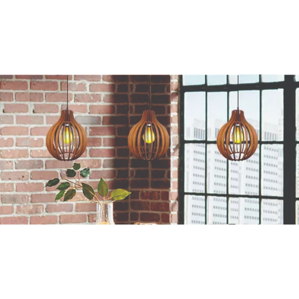 Kit com 4 Pendentes Coquinho Reforçado Sala Cozinha Abajur de Teto Lustre Moderno