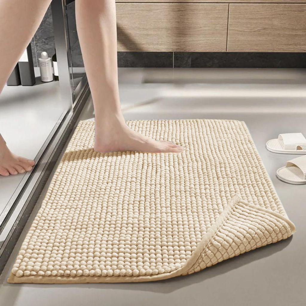 Kit Tapete de Banheiro 40x60 Antiderrapante Microfibra