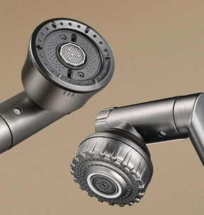 Torneira de 1080° graus giratória de água quente e fria torneira de cozinha moderna giratória para casa-Com mangueira