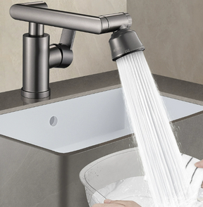 Torneira de 1080° graus giratória de água quente e fria torneira de cozinha moderna giratória para casa-Com mangueira