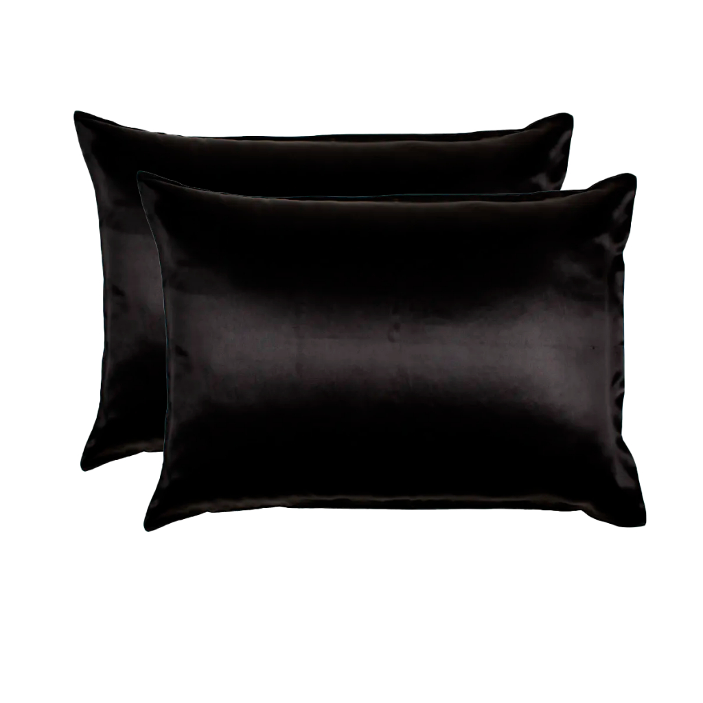 04 Fronhas De Cetim Anti Frizz (02 Pares) 70cm X 50cm Diversas Cores