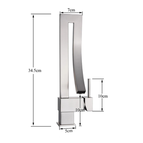 Quadrada Torneira Banheiro Dourada Quente E Fria Torneira De Lavabo Armário Preto Torneira
