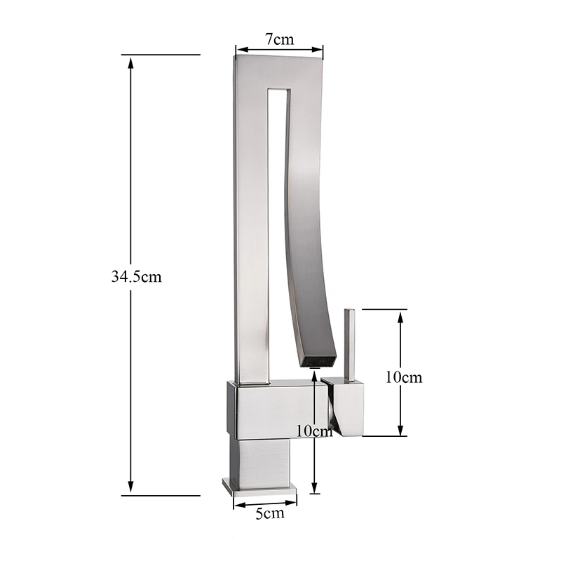 Quadrada Torneira Banheiro Dourada Quente E Fria Torneira De Lavabo Armário Preto Torneira