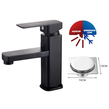 Torneira Banheiro Preta SquareLux