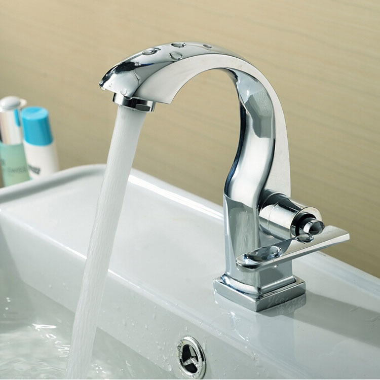 Torneira Banheiro bancada aço inox 304 Moderna Cuba Lavabo luxo Metal Brilhante