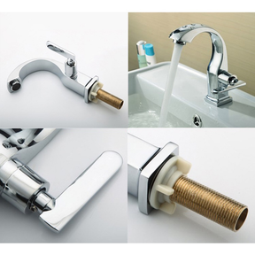 Torneira Banheiro bancada aço inox 304 Moderna Cuba Lavabo luxo Metal Brilhante