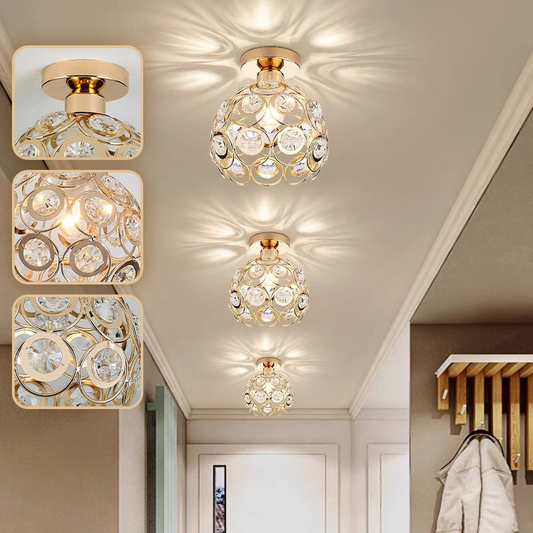 Luminária De Teto Cristal Simplicidade Moderna Corredor Sala De Estar Varanda Quarto(85-256V)