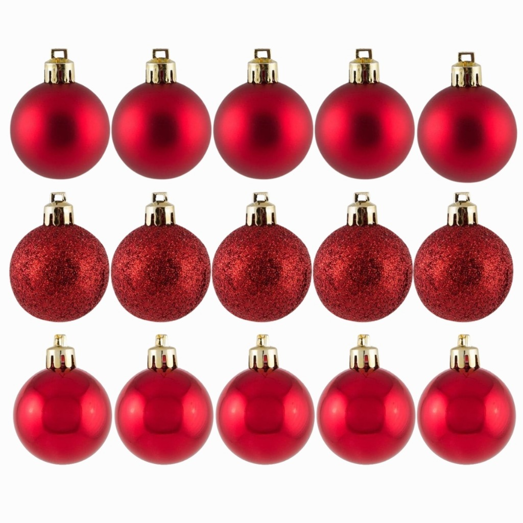 Kit Bolinhas de Árvore de Natal Decoração Natalina