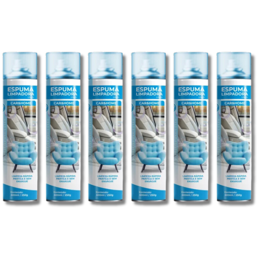 Limpa Tênis Espuma Mágica Limpadora á Seco Spray  400ml