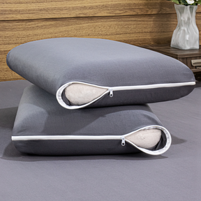 4 Capas Protetoras de Travesseiro Malha Gel/Helanca Fronha 50cm x 70cm com Zíper