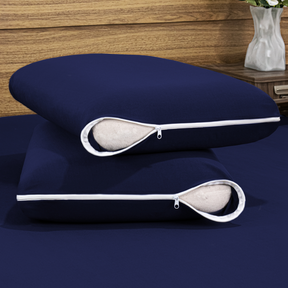 Kit 4 Capas Protetoras de Travesseiro Malha Gel com Zíper - ConfortZip