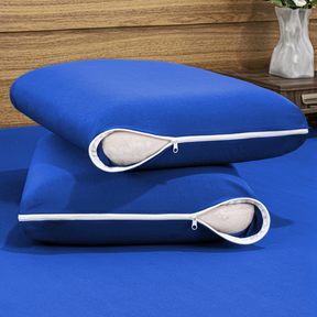 Kit 4 Capas Protetoras de Travesseiro Malha Gel com Zíper - ConfortZip