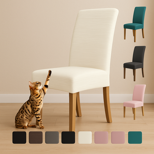 Capa De Cadeira Kit 4 e 6 Lugares Spandex Com Elástico