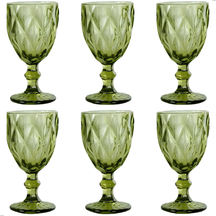 Jogo de 6 Taças de Vidro Diamond Transparente 330ml