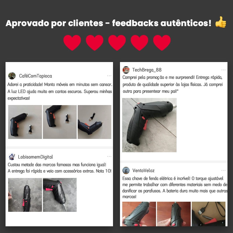 AICOOL Chave de fenda elétrica multifuncional de alto torque para desmontagem e montagem, avanço e retrocesso com