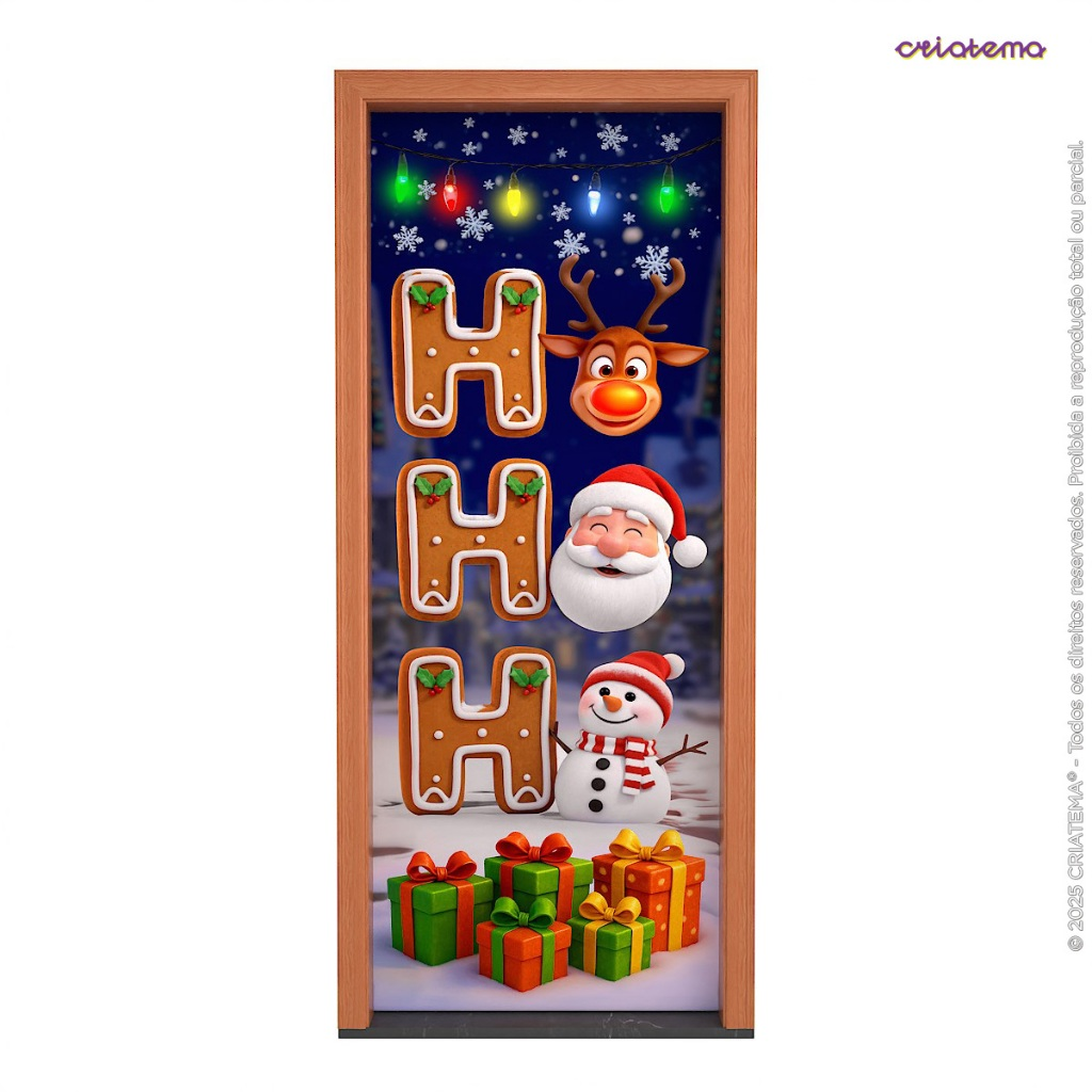 Veste Porta C/Elástico Decoração de Natal