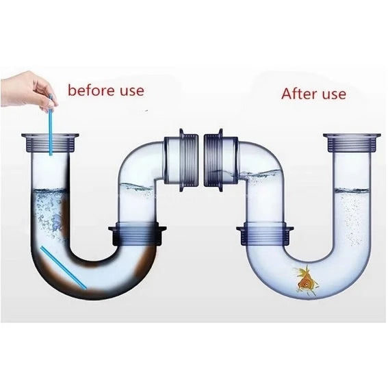 Haste De Limpeza Esgoto Banheiro Cozinha Limpador E Desentupidor Pia Ralo