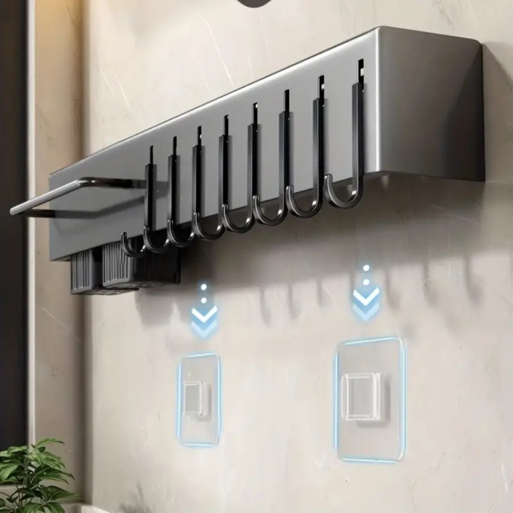 Suporte Para Armazenamento De Facas Ganchos Talheres Utensílios De Cozinha De Ferro