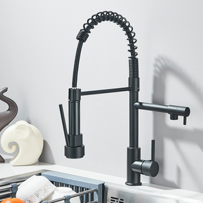 Torneira Cozinha Gourmet Com Spray Extensor Dourado