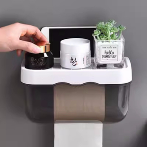 Suporte De Parede Banheiro/Caixa Organizadora Com Papel Higiênico/Sem Furar pronta entrega